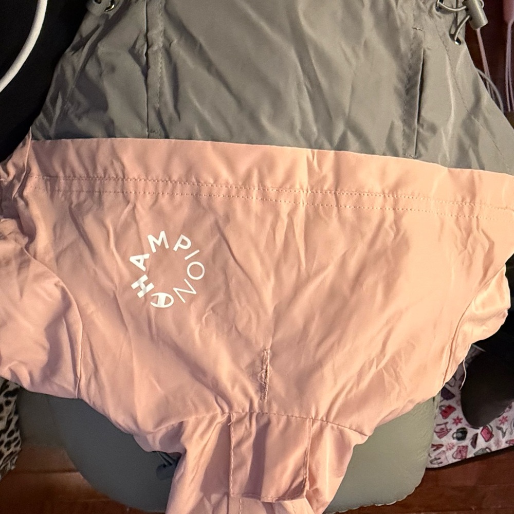 Champion Pink and Gray Dog Jacket